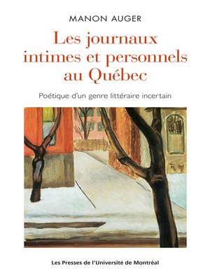 cover image of Les journaux intimes et personnels au Québec